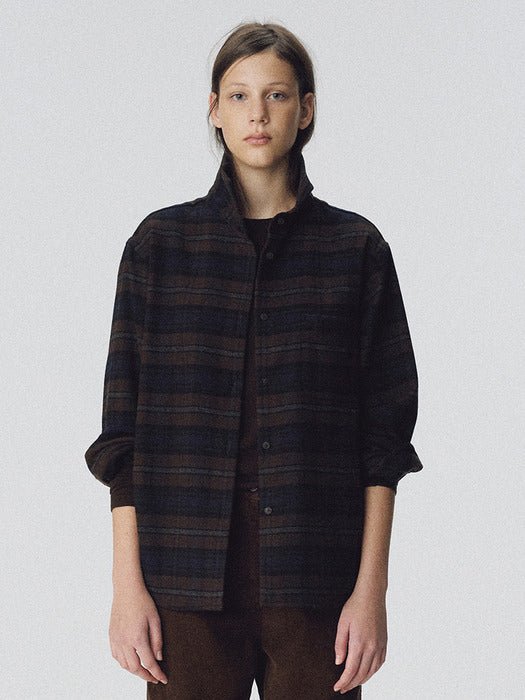 [nothing written] Pinue Wool Shirt (Check)