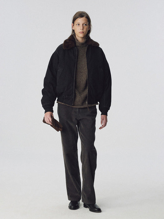 Nothing Written Cocoon corduroy pants (Dusty charcoal)