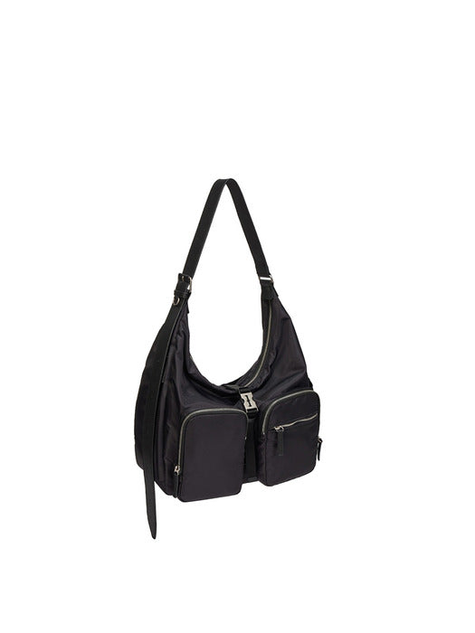 [vunque] Hey Double Pocket Hobo M Black
