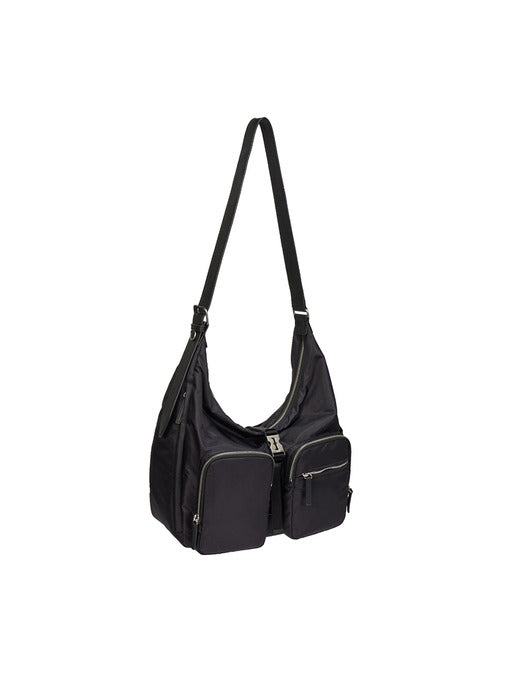 [vunque] Hey Double Pocket Hobo M Black