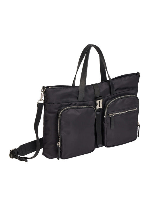 Vunque Hey Double Pocket Tote M Black