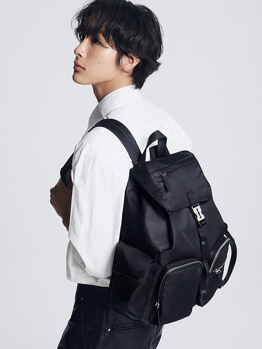 Vunque Hey Double Pocket Backpack L Black