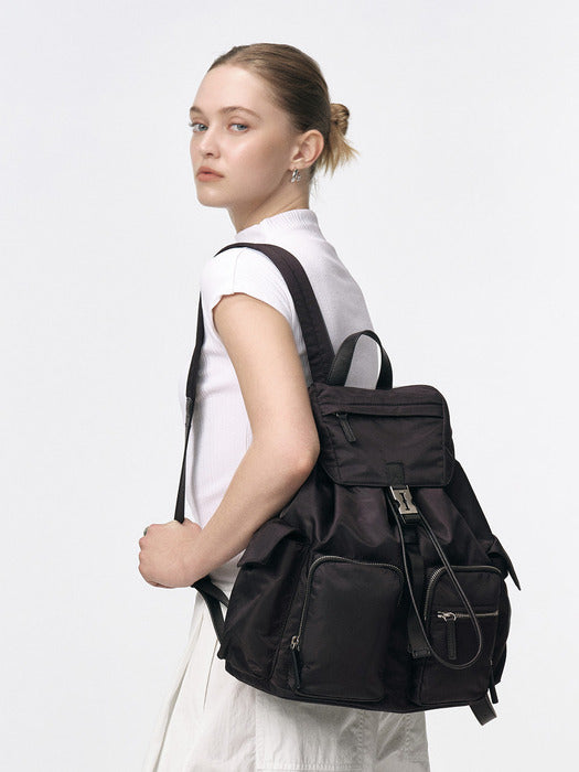 Vunque Hey Double Pocket Backpack L Black