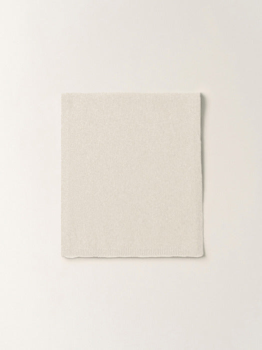 Nothing Written Bisou baby alpaca muffler (Clean white)