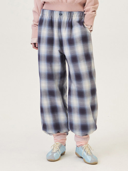 Grove 25Ho Monet Check Pants (Blue)