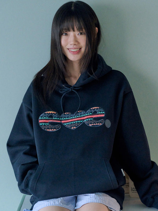 Ambler Winter Jacquard Patch Hoodie (Navy)