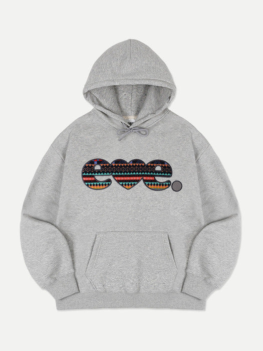 Ambler Winter Jacquard Patch Hoodie (Melange)
