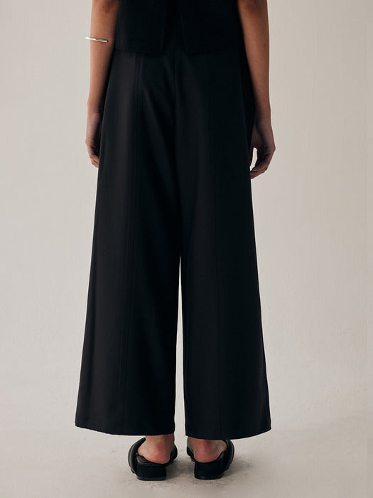 Wconcept_Treemingbird Rivet Slit Trouser [ Black ]