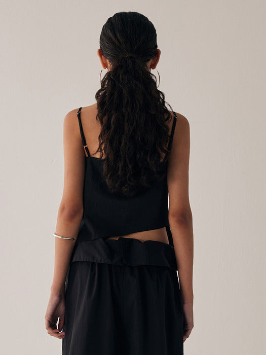 Wconcept_Treemingbird Cowl Sleeveless [ Black ]