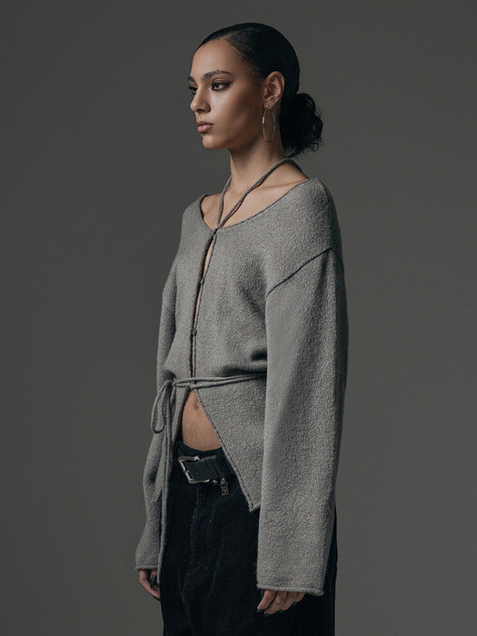 Wconcept_Treemingbird 2-way Strap Knit [ Grey ]