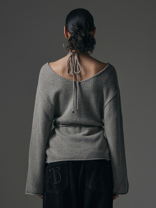 Wconcept_Treemingbird 2-way Strap Knit [ Grey ]