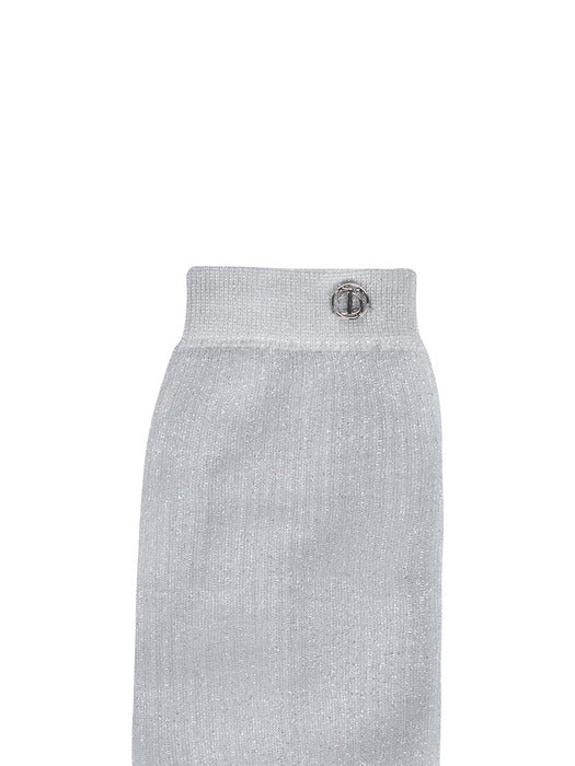 Wconcept_Treemingbird Glitter Crew Socks [ Gray ]