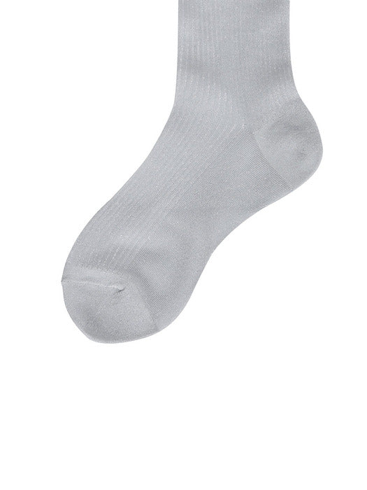 Wconcept_Treemingbird Glitter Crew Socks [ Gray ]