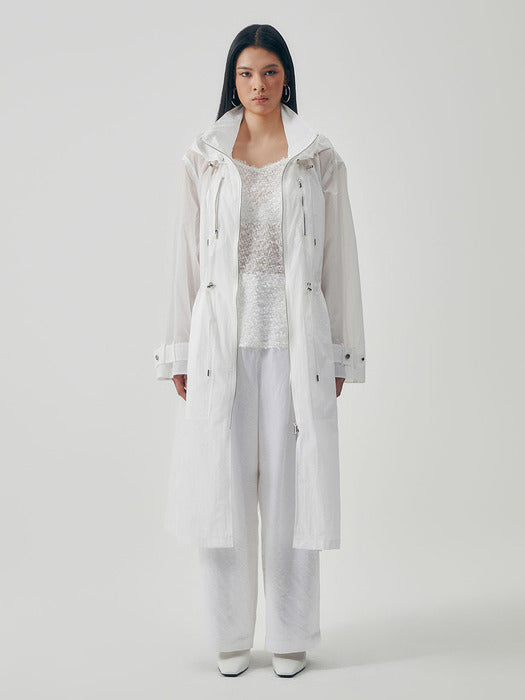 Wconcept_Treemingbird Drift Wind Rain Coat [ White ]