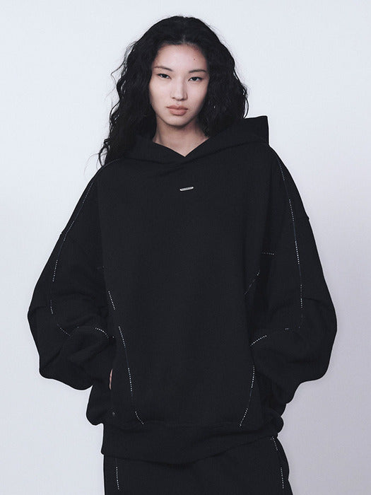 Wconcept_Treemingbird Tmb Logo Piping Hoodie [ Black ]
