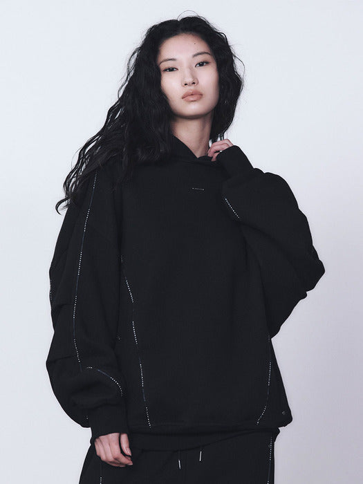 Wconcept_Treemingbird Tmb Logo Piping Hoodie [ Black ]