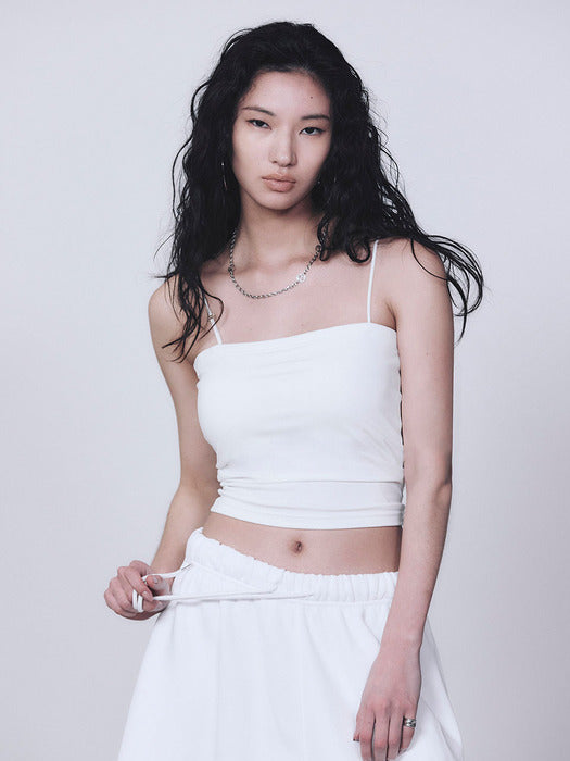 Wconcept_Treemingbird Bra Cap Camisole [ White ]