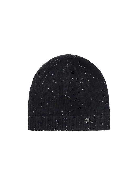 Wconcept_Treemingbird Spangle Angora Beanie [ Black ]