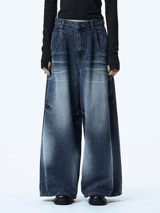 Wconcept_Treemingbird Handcrafted Faded Denim Pants [ Blue ]
