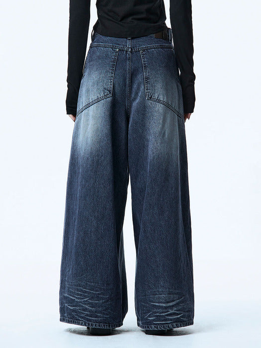 Wconcept_Treemingbird Handcrafted Faded Denim Pants [ Blue ]