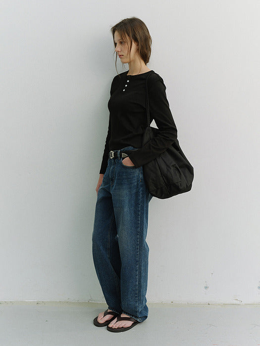 [dunst] LOOSE JEANS VINTAGE BLUE_UDPA6A205B3