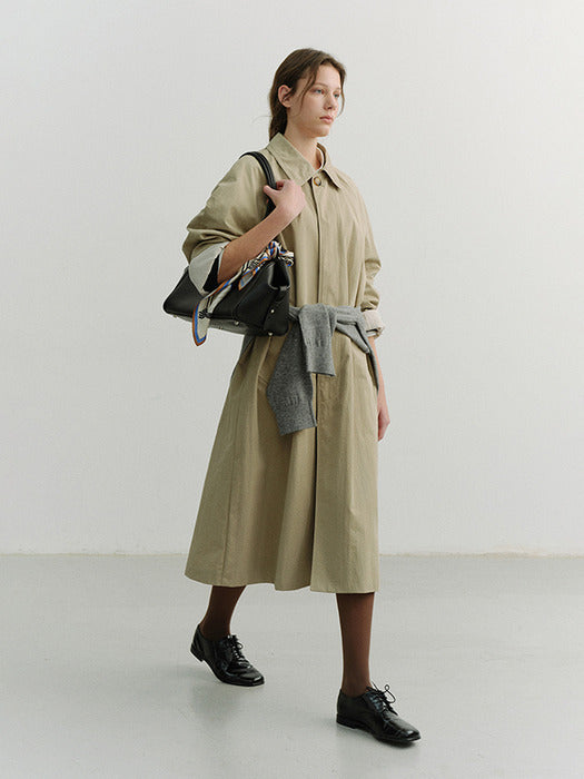 [dunst] UNISEX REFINED MAC COAT KHAKI_UDTR6A101K1