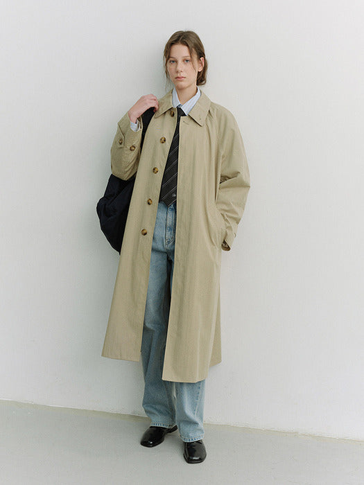 [dunst] UNISEX REFINED MAC COAT KHAKI_UDTR6A101K1
