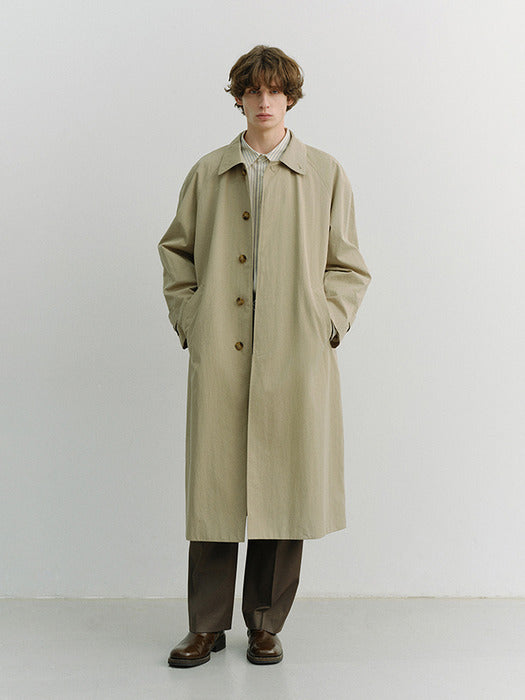 [dunst] UNISEX REFINED MAC COAT KHAKI_UDTR6A101K1