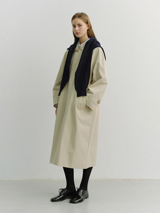 [dunst] UNISEX REFINED MAC COAT BEIGE_UDTR6A101I2