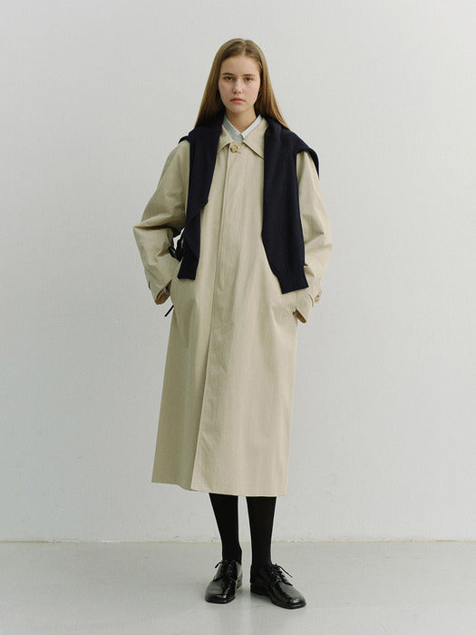 [dunst] UNISEX REFINED MAC COAT BEIGE_UDTR6A101I2