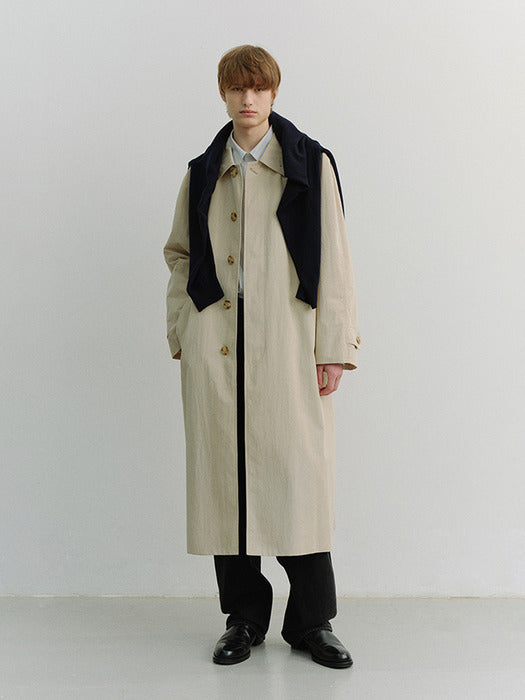 [dunst] UNISEX REFINED MAC COAT BEIGE_UDTR6A101I2
