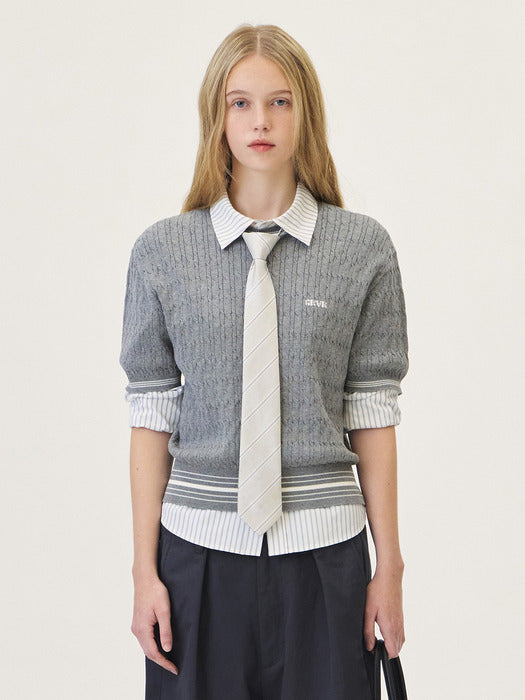 [grove] 26PS LAVEN TIE (LIGHT GRAY)