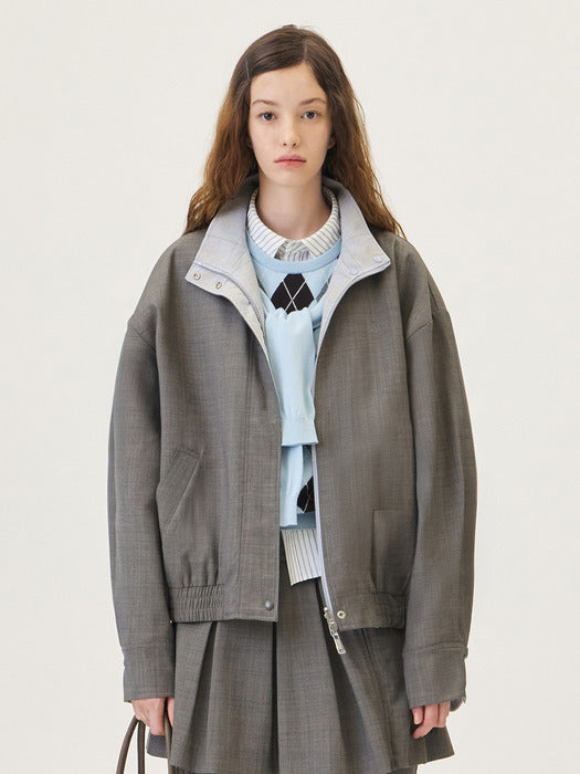 [grove] 26PS STINA REVERSIBLE JACKET (BROWN)