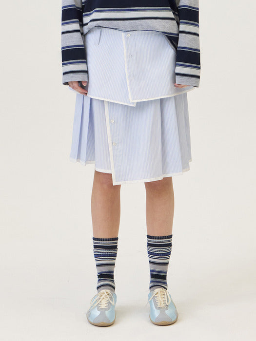Grove 26Ps Sena Midi Skirt (Light Blue)