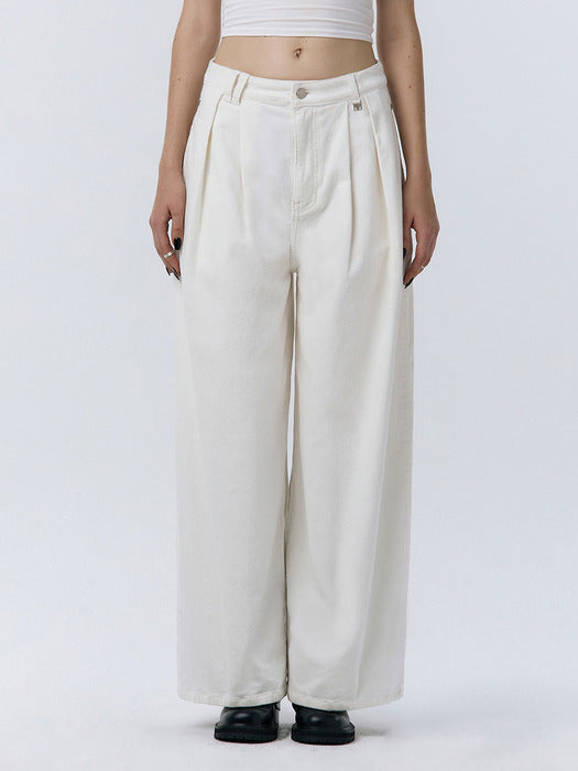 Wconcept_Treemingbird Corduroy Balloon Pants [ Ivory ]
