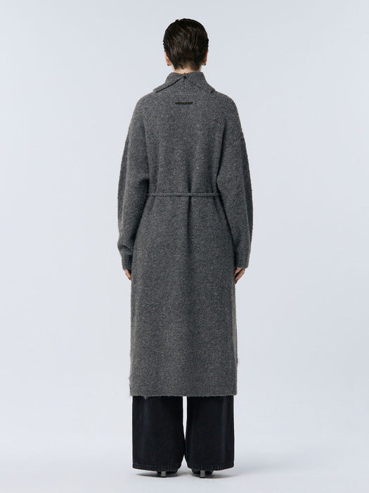 Wconcept_Treemingbird Turtleneck Knit One-piece [ Gray ]