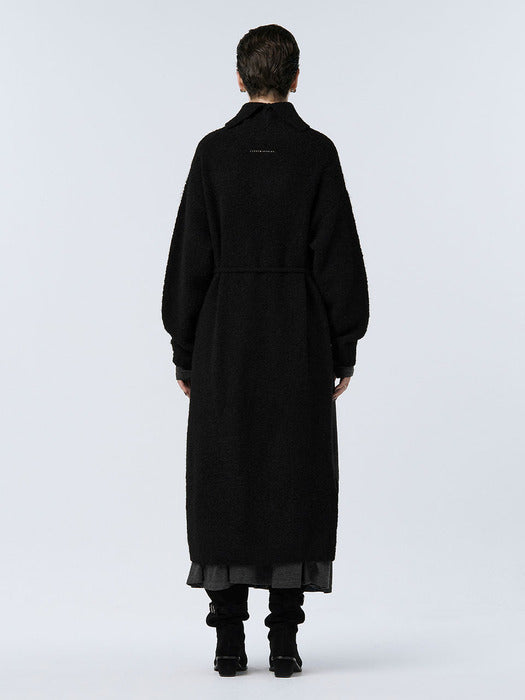 Wconcept_Treemingbird Turtleneck Knit One-piece [ Black ]