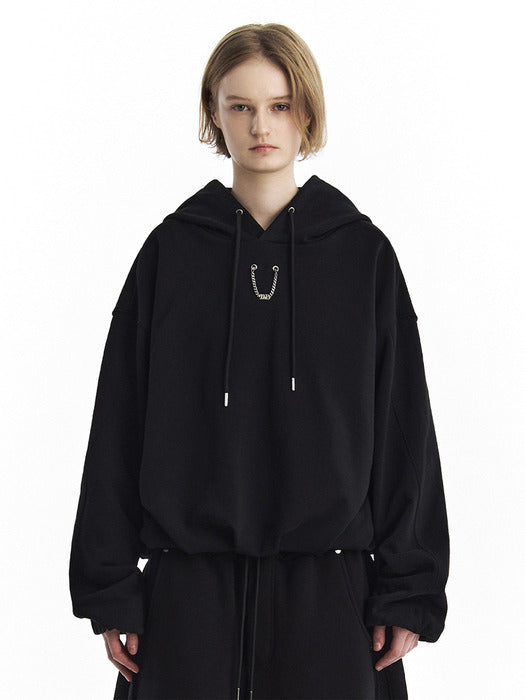 Wconcept_Treemingbird Tmb Chain Volume Sweat Hoodie [ Black ]