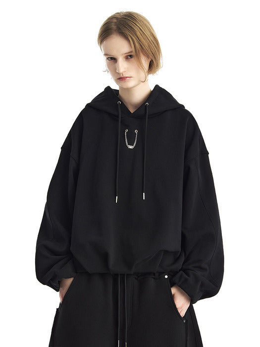 Wconcept_Treemingbird Tmb Chain Volume Sweat Hoodie [ Black ]