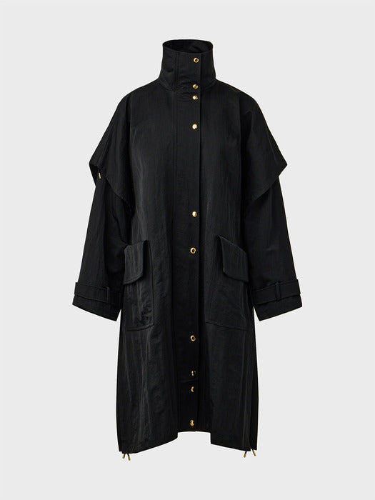 Eenk Convertible Pocket Long Jumper - Black