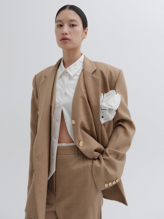 Eenk Classic Double Jacket - Camel