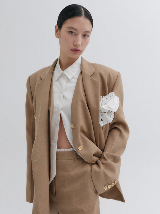 Eenk Classic Double Jacket - Camel
