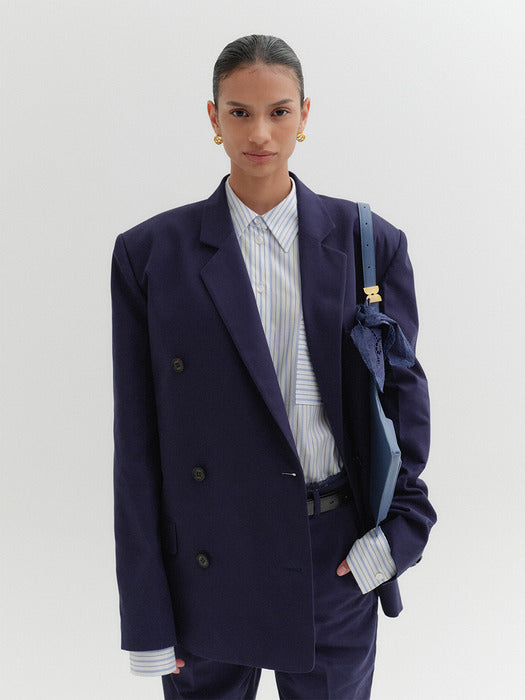 Eenk Classic Double Jacket - Navy