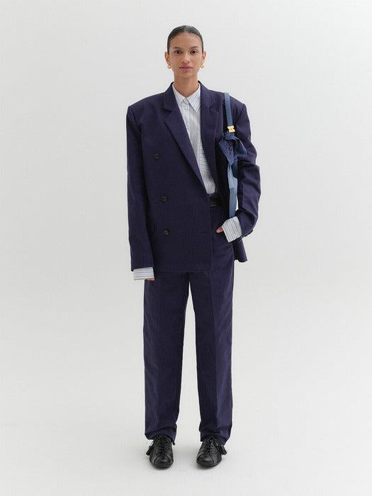 Eenk Classic Double Jacket - Navy