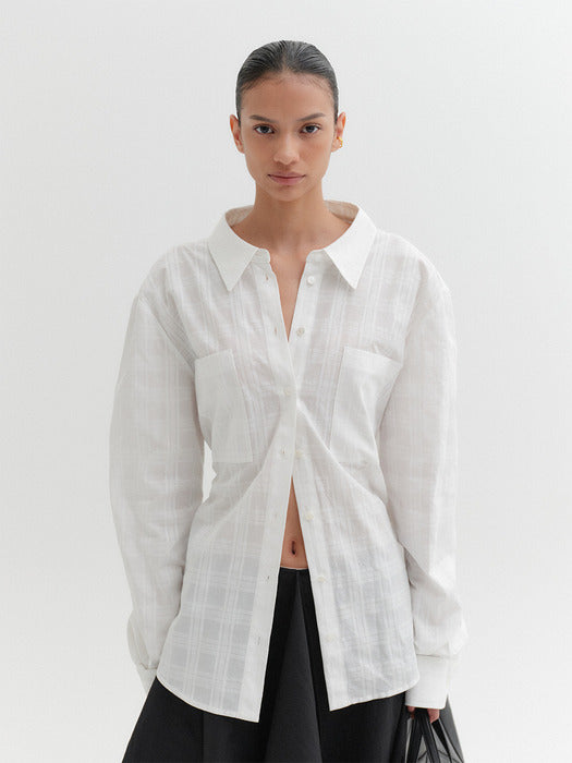 [EENK] Transformable Shirt - White
