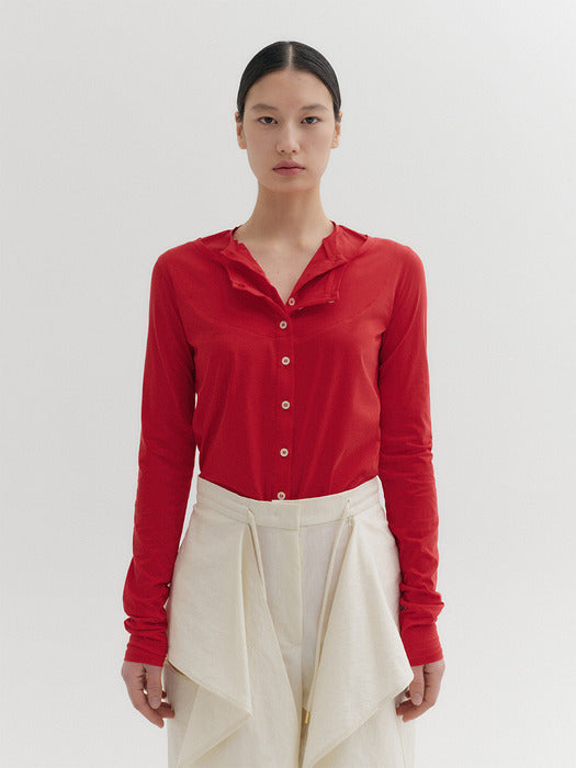 Eenk Layered Jersey T-shirt - Red