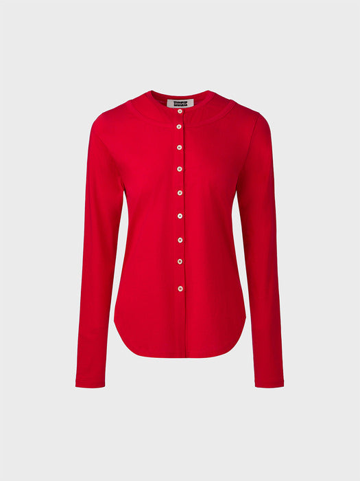 Eenk Layered Jersey T-shirt - Red