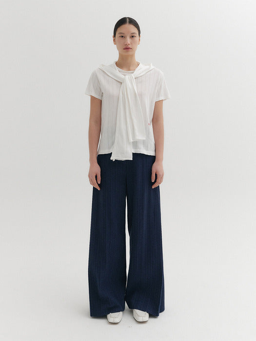Eenk Side Tuck Pants - Navy