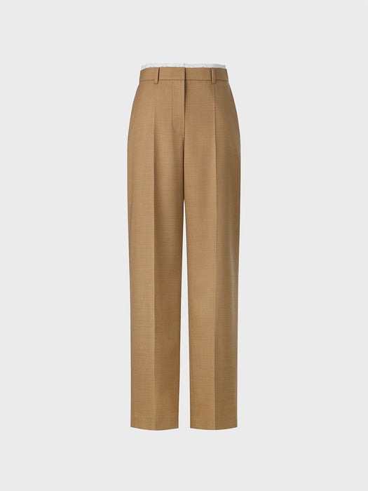 Eenk Classic Straight Pants - Camel