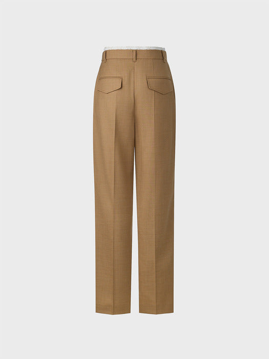 Eenk Classic Straight Pants - Camel